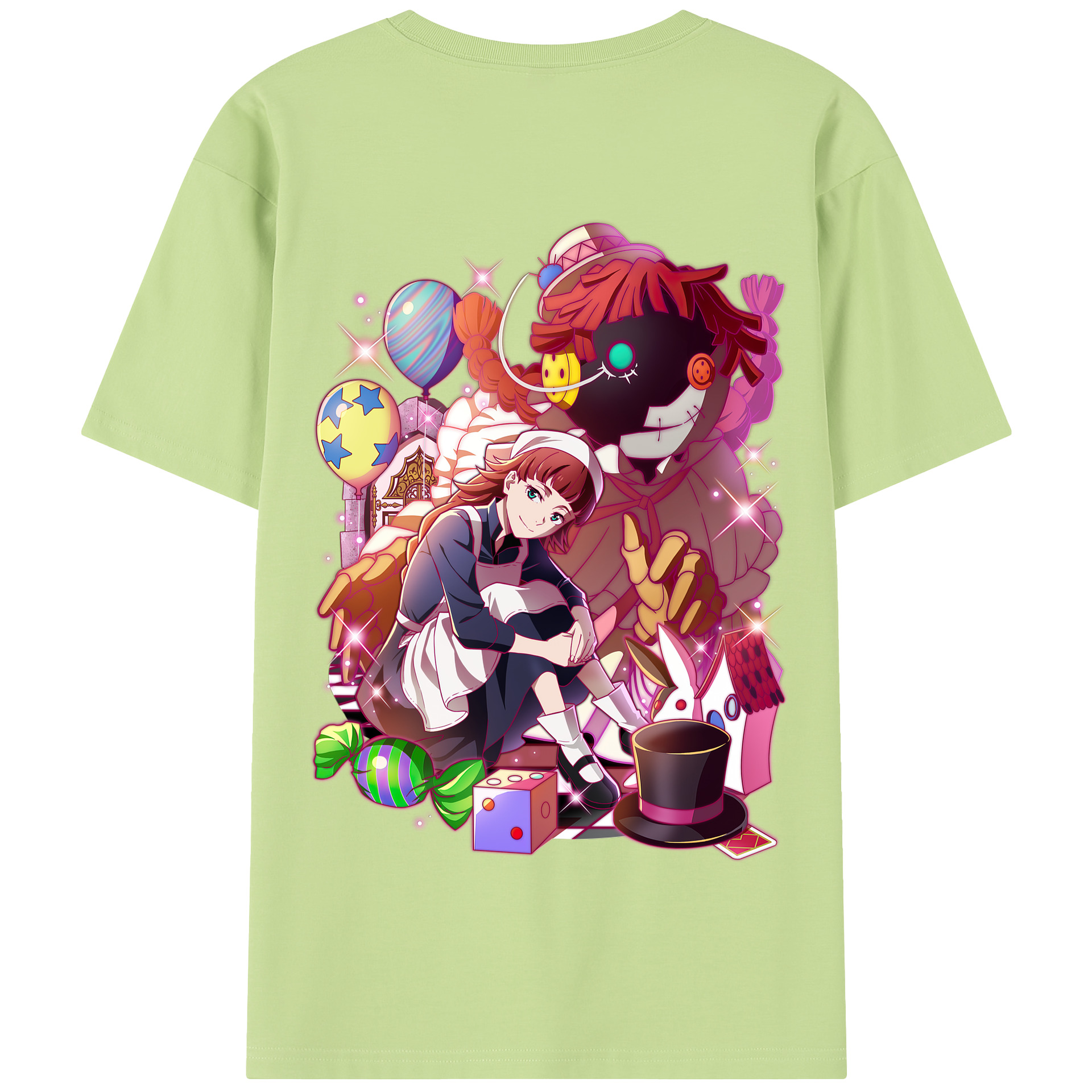 （画像用） 文豪ストレイドッグス Bungo Stray Dogs 綿100％半袖Tシャツ（背面プリント）